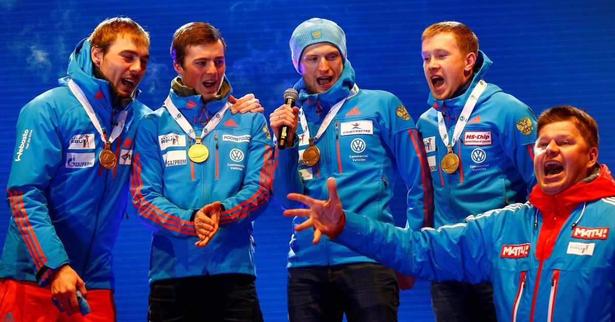На чемпионате мира по биатлону перепутали гимн России