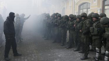 Протести в центрі Києва, блокадники_1 / © Reuters