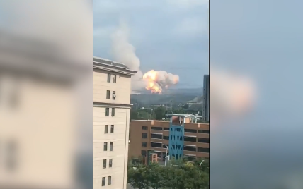 Китайська ракета вибухнула під час випробувань: видовищне відео