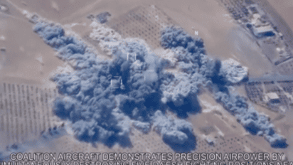 Пентагон оприлюднив відео авіаударів по позиціях ІДІЛ у Іраку та Сирії