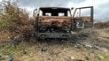 Знищена російська військова вантажівка