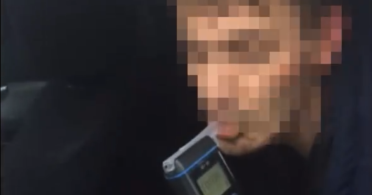 Скриншот с видео полиции