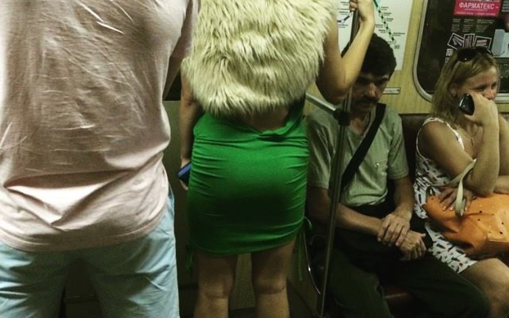 Незвичні пасажири Київського метро / © Клуб корінного киянина