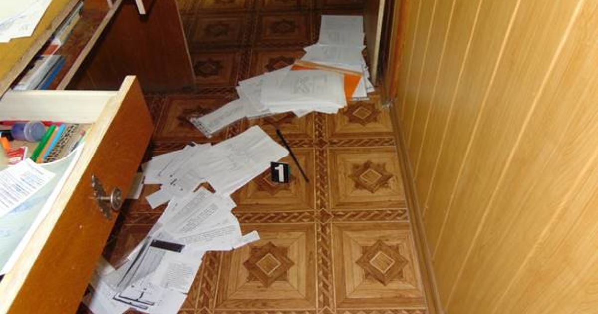 затримання грабіжника в школі на Борщагівці в Києві_2 / © Відділ комунікації поліції Києва