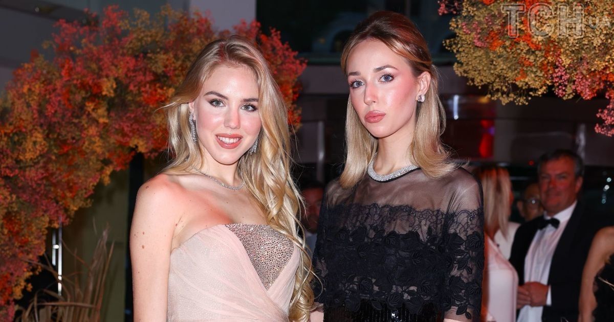 Princesses Chiara and Caroline attended a gala night in Monaco in glamorous meadows