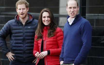 Герцогиня Кэтрин с принцами Уильямом и Гарри приняли участие в спортивном забеге