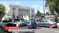 В урядовому кварталі триває протест водіїв "євроблях"