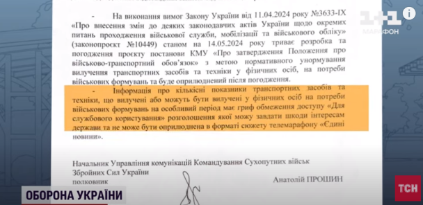 Ответ ТСН