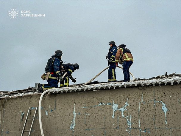На Харківщині через російський обстріл ферми загинуло 100 свиней та поранено чоловіка / © ДСНС України