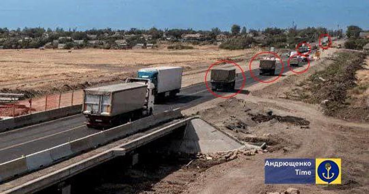 Российские колонны техники