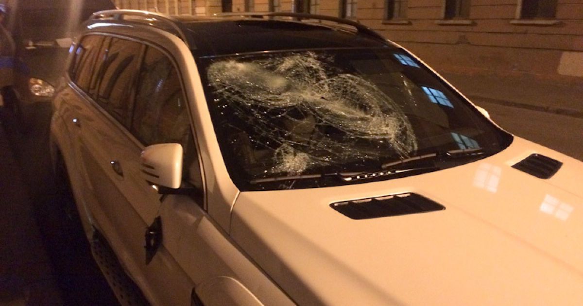 В Питере стреляли и таранили авто / © Фонтанка.ру