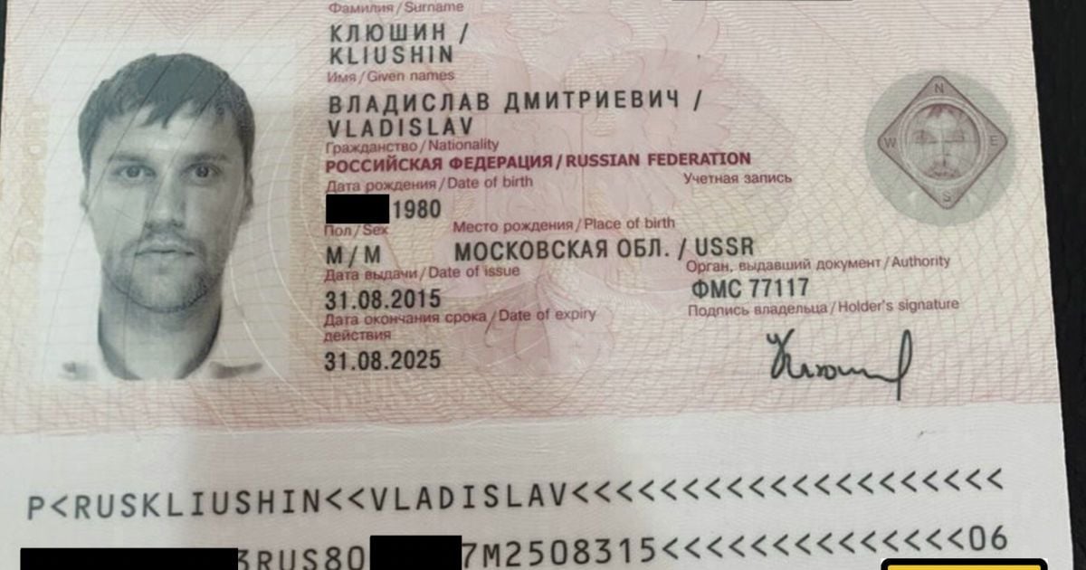 Паспорт осужденного в США за киберпреступления гражданина РФ Владислава Клюшина