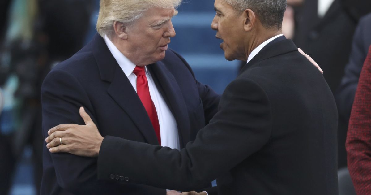 В новом Twitter-аккаунте Трампа опубликовали фото с инаугурации Обамы