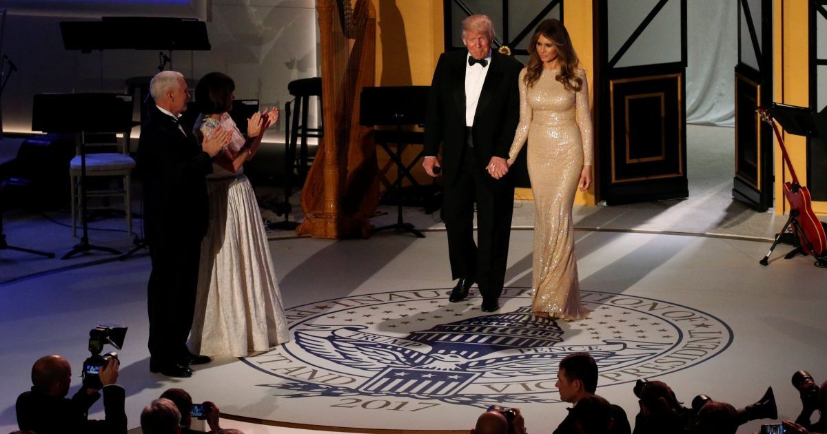 Дональд Трамп вместе с женой Меланьєю