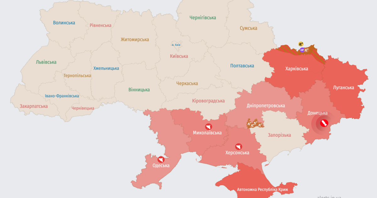 Карта тревог