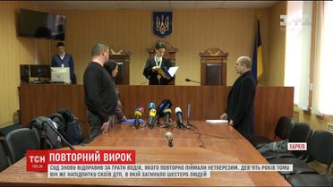 Суд Харькова отправил за решетку водителя, которого повторно поймали нетрезвым