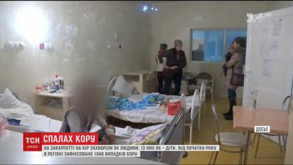 На Закарпатье зафиксировали вспышку кори