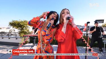 Группа НеАнгелы с телепремьерой песни "Разорвал" на террасе "Сніданку з 1+1"