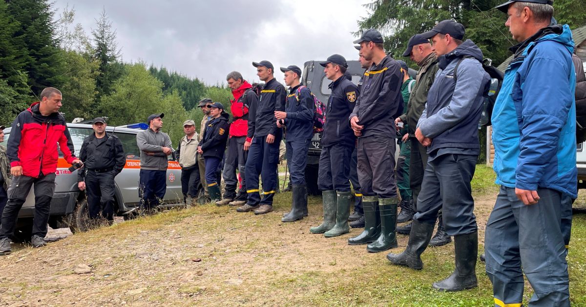 Пошуки зниклого грибника на Буковині_2 / © УГСЧС Украины в Черновицкой области