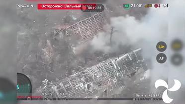 Українські бійці показали повітряний бій із ворожим безпілотником