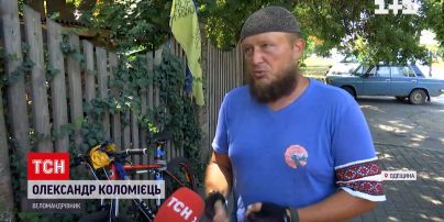 Чоловік крутив педалі на велосипеді 2 тис. км заради допомоги ЗСУ