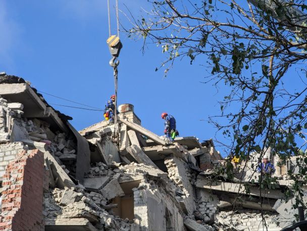 Разрушение в Славянске после российского удара 17 октября / © Главное управление ГСЧС Украины в Донецкой области