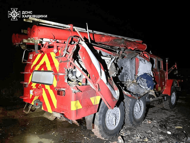 Повторний ворожий удар по Харківщині: загинув рятувальник, ще п’ятеро його колег поранені (фото)