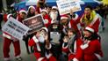 В Сеуле молодежь в костюмах Санта Клаусов митинговала за окончательное устранение президента Пак Кын Хе