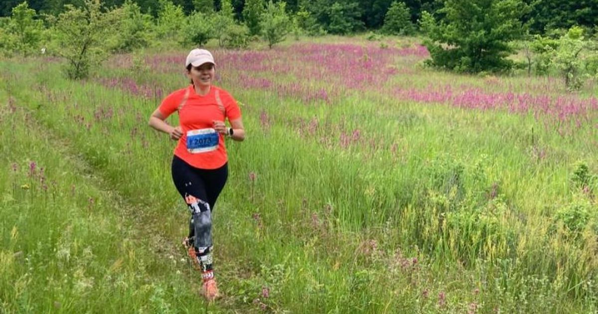 Маричка Падалко показала, как бежала полумафарон по бездорожью с мужем