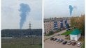 Дым после атаки на "Газпром нефтехим" в Салавате