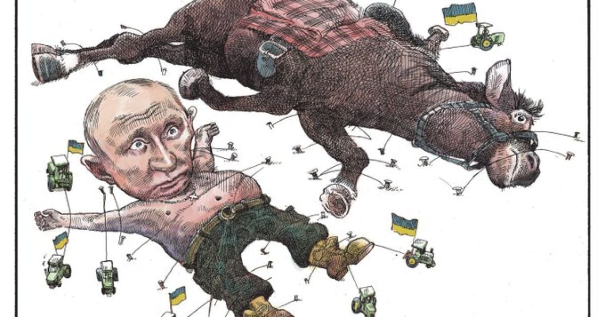Путина жестоко высмеяли в карикатуре