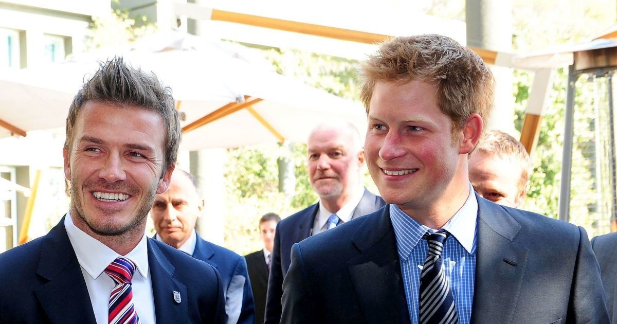 Принц Уильям, Дэвид Бекхэм и принц Гарри