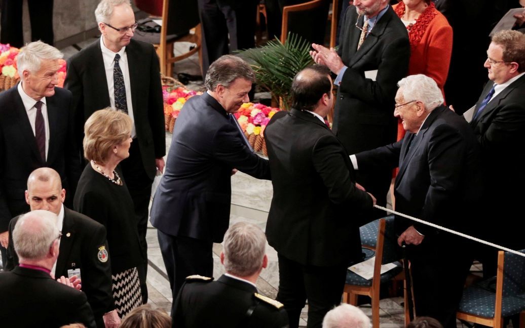 Хуан Мануэль Сантос получил Нобелевскую премию мира / © Reuters