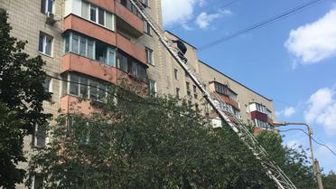 Пожежа на Симоненка в Києві_1 / © Управление ГСЧС Киева