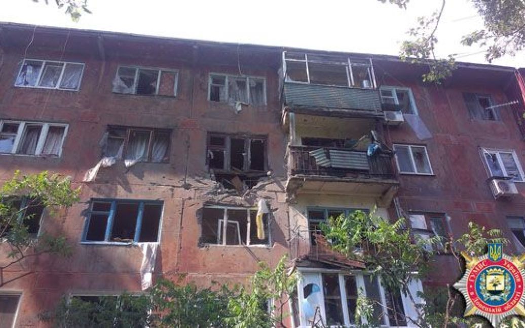 Боевики обстреляли жилой сектор в Авдеевке. / © МВД Донецкой области