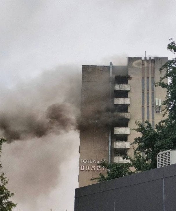 Пожар в отеле «Власта» / © соцмережі