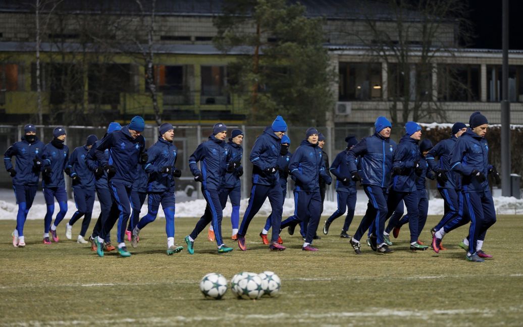 "Динамо" потренувалося перед матчем з "Бешикташем" на базі у Кончі-Заспі. / © Reuters
