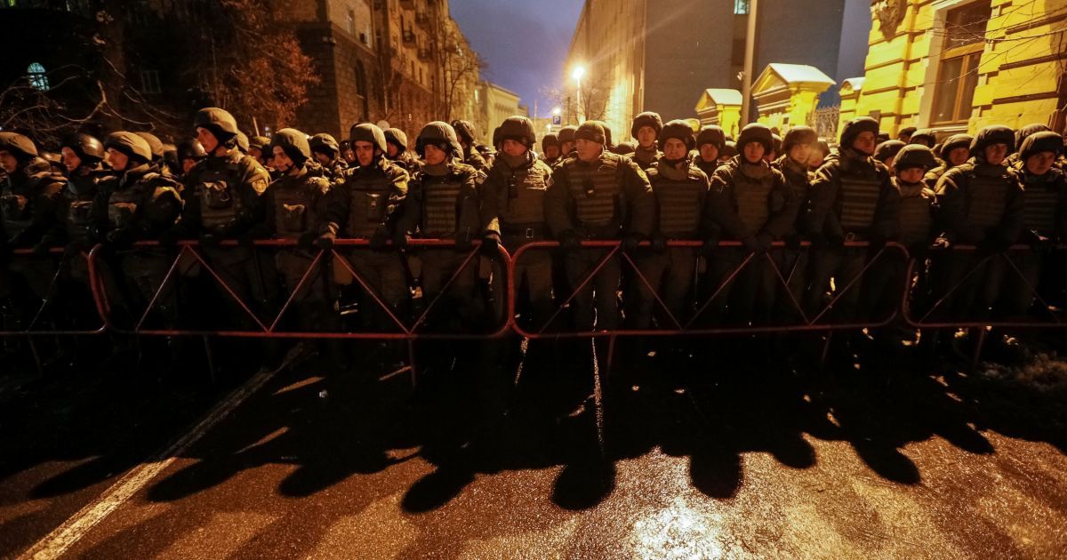 Нацгвардія на сторожі та мітинг націоналістів у Києві_2 / © Reuters