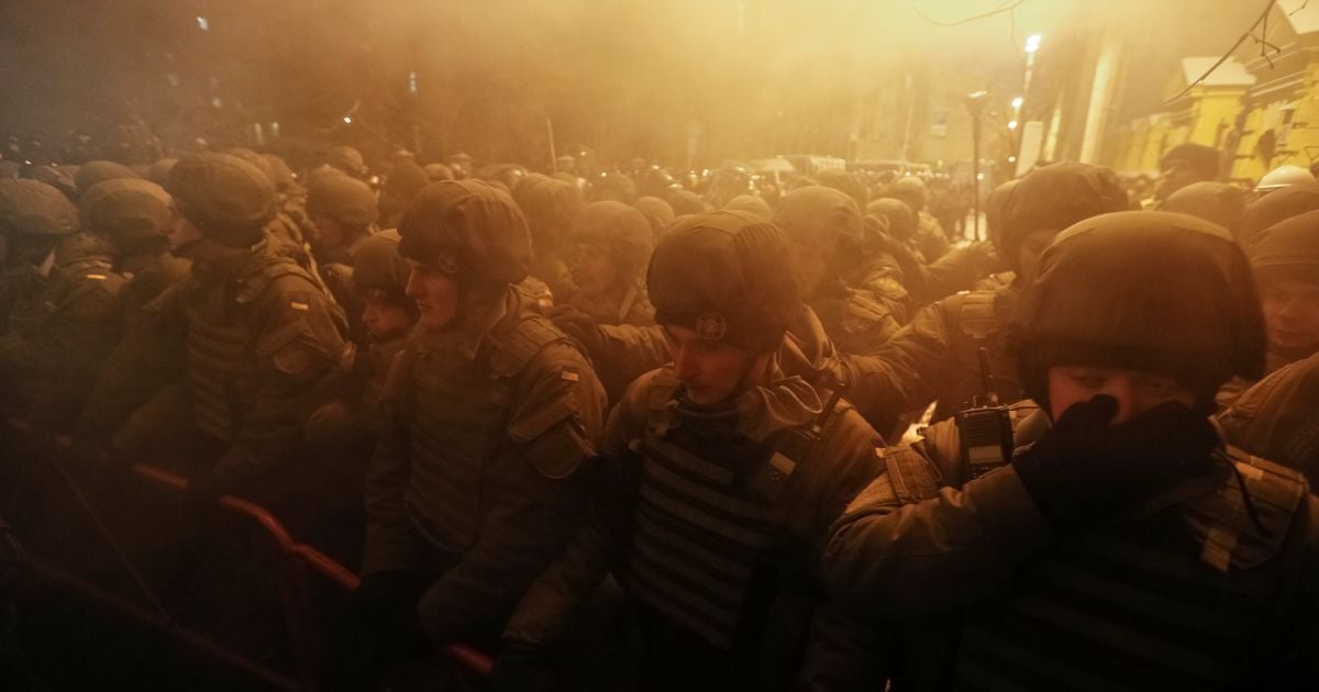 Нацгвардія на сторожі та мітинг націоналістів у Києві_4 / © Reuters