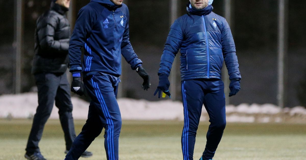 "Динамо" потренировалось перед матчем с "Бешикташем" на базе в Конча-Заспе.