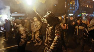 Нацгвардія на сторожі та мітинг націоналістів у Києві_6 / © Reuters