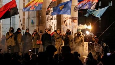 Нацгвардія на сторожі та мітинг націоналістів у Києві_3 / © Reuters