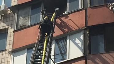 Пожежа на Симоненка в Києві_3 / © Управление ГСЧС Киева