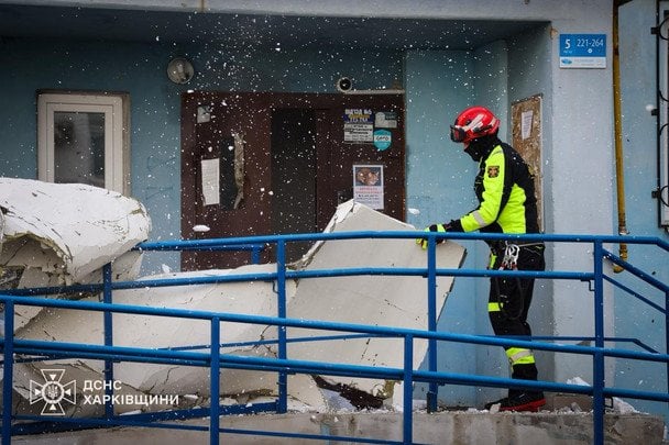 The aftermath of the Russian attack on Kharkiv, April 6, 2026