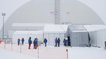 Укрытие над саркофагом 4-го реактора ЧАЭС / © Reuters