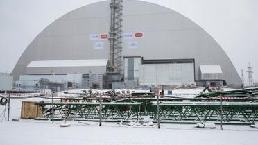 Укрытие над саркофагом 4-го реактора ЧАЭС / © Reuters