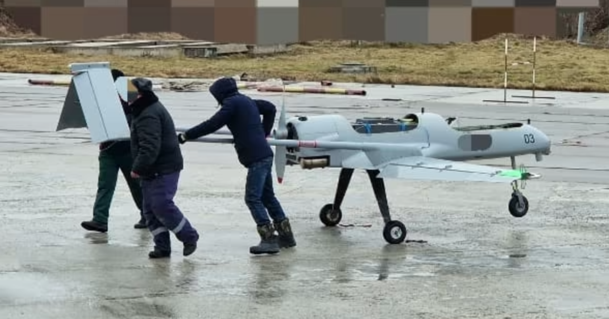 Один із перших зразків БпЛА "Лютий"