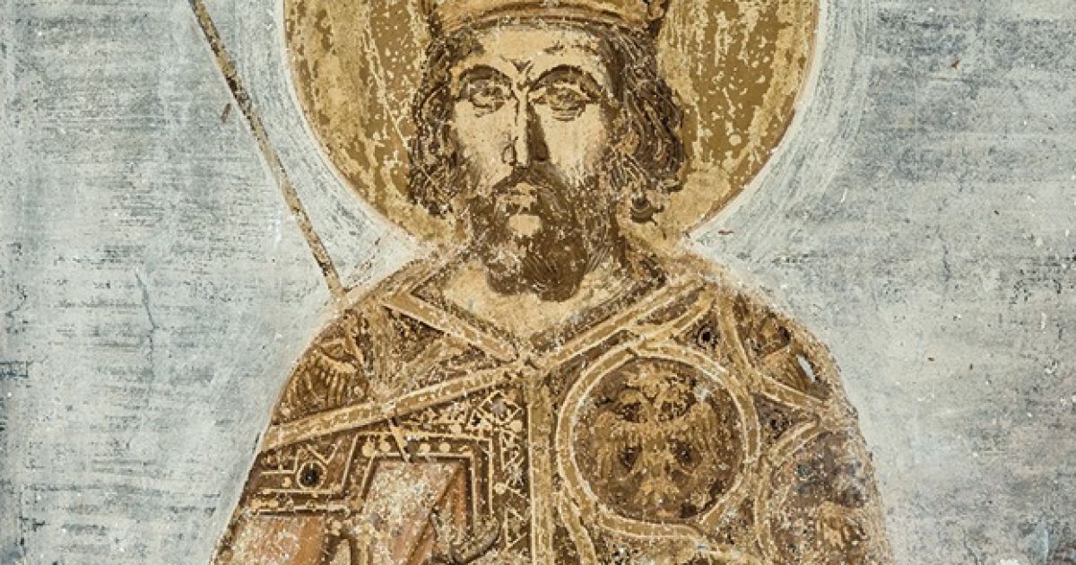 Унікальна фреска з портретом Костянтина XI Палеолога / Фото: Міністерство культури Греції