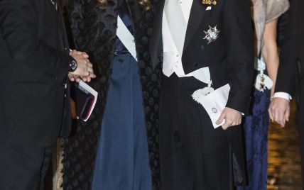 В синем платье и тиаре: принцесса София на торжественном приеме 
