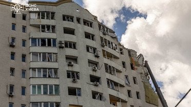 Завершеня робіт на місці удару по Києву 2 липня_2 / © ДСНС